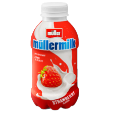 Müllermilk drink, milkshake of protein
